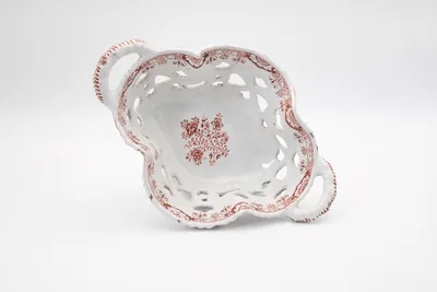 18th Century Ceramic Basket, view 1 of 2