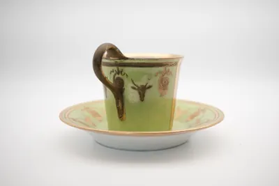 Biedermeier cup & saucer, view 3 of 9