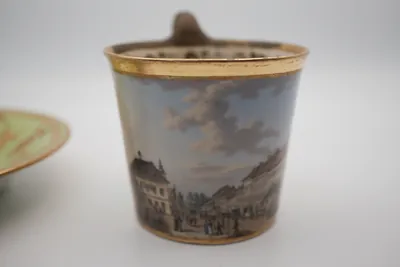 Biedermeier cup & saucer, view 5 of 9