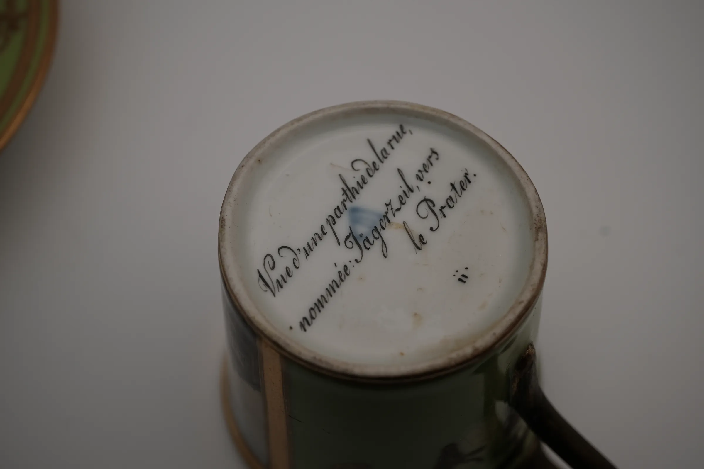 Biedermeier cup & saucer, view 9 of 9