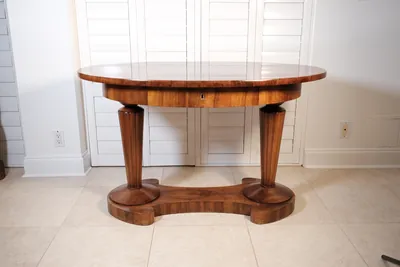 Biedermeier Danhauser Oval Desk, view 1 of 5