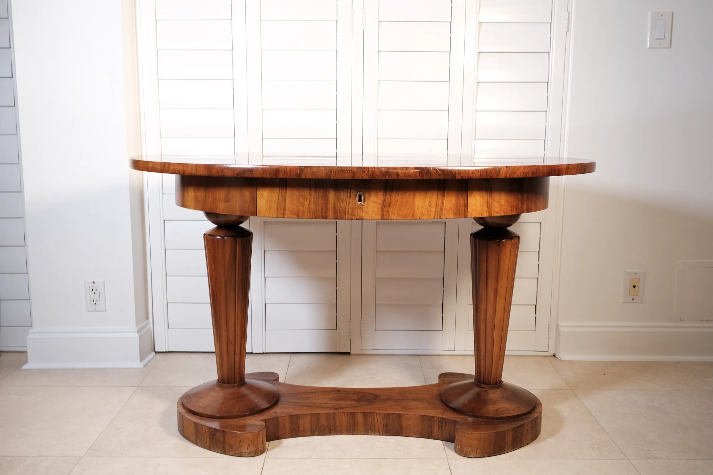 Biedermeier Danhauser Oval Desk, view 2 of 5