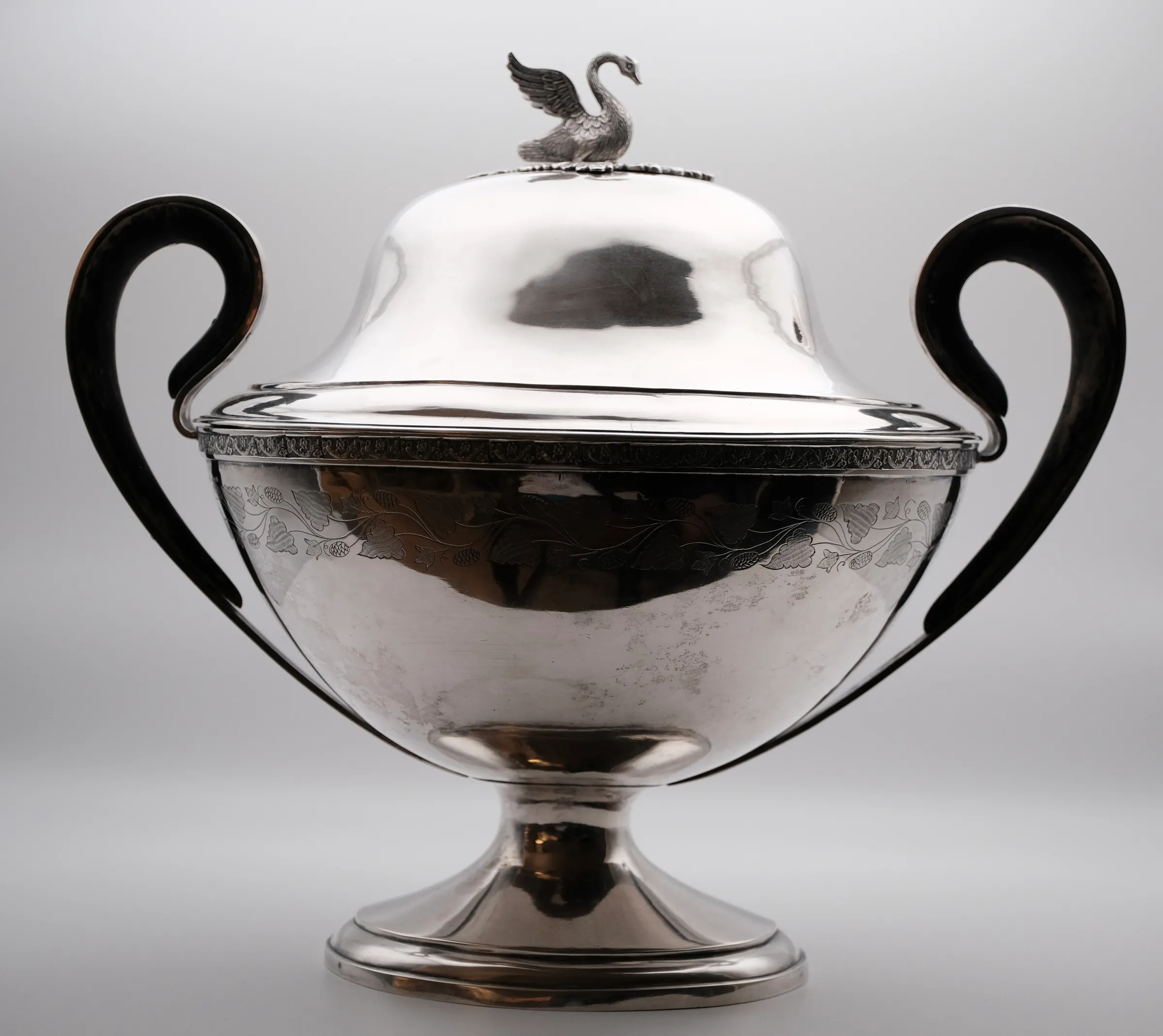 Empire Silver Tureen with Swan, view 1 of 3