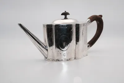 George III Silver Teapot, view 1 of 12