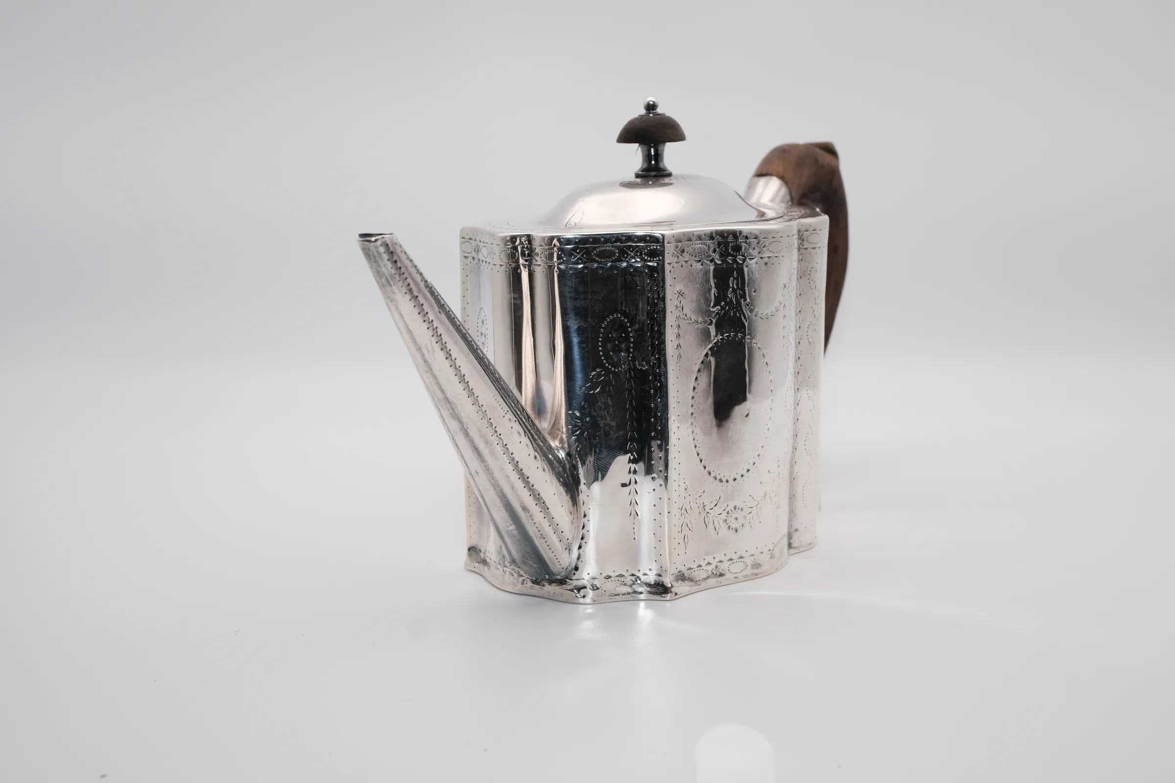 George III Silver Teapot, view 9 of 12