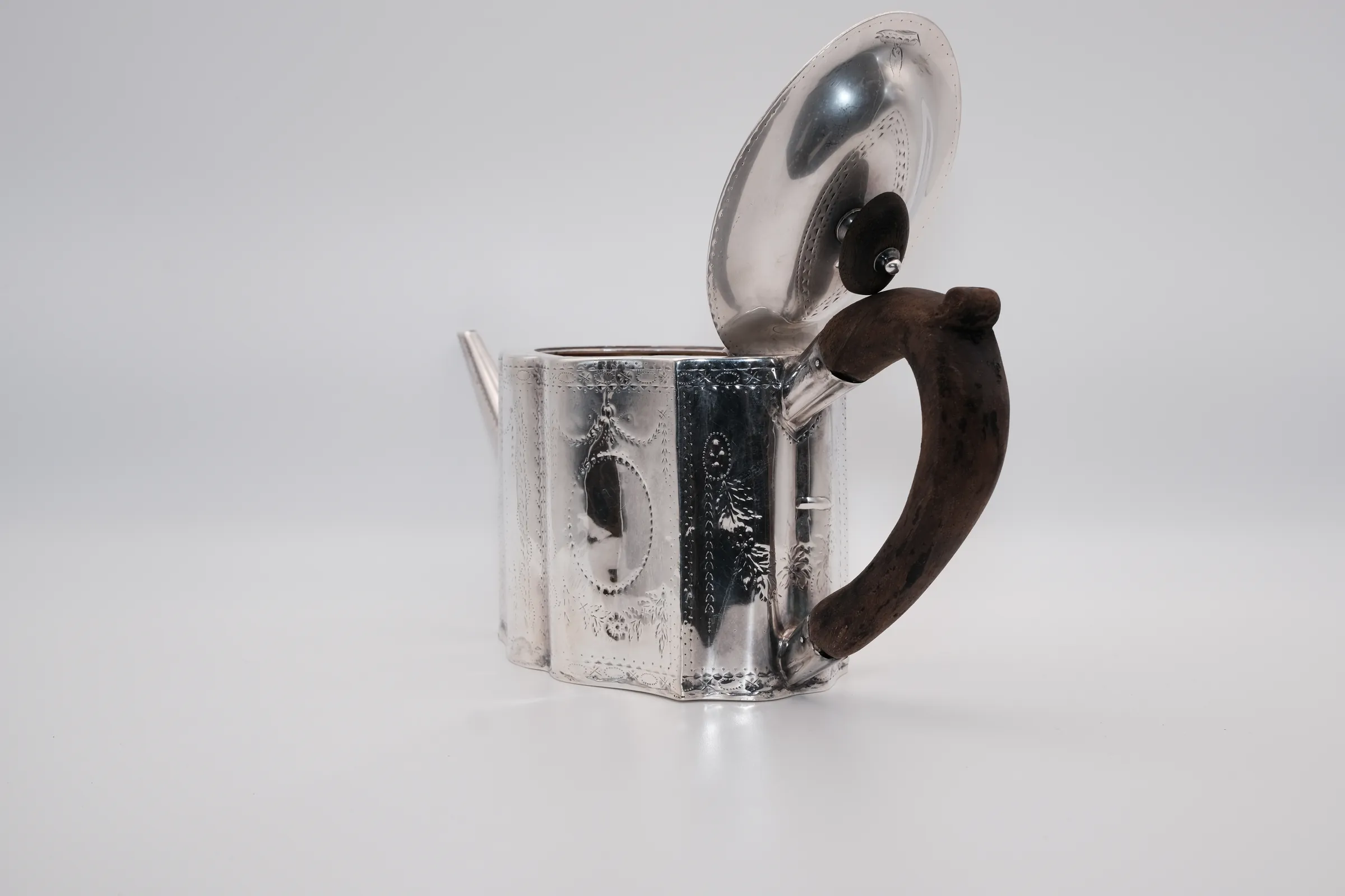 George III Silver Teapot, view 12 of 12