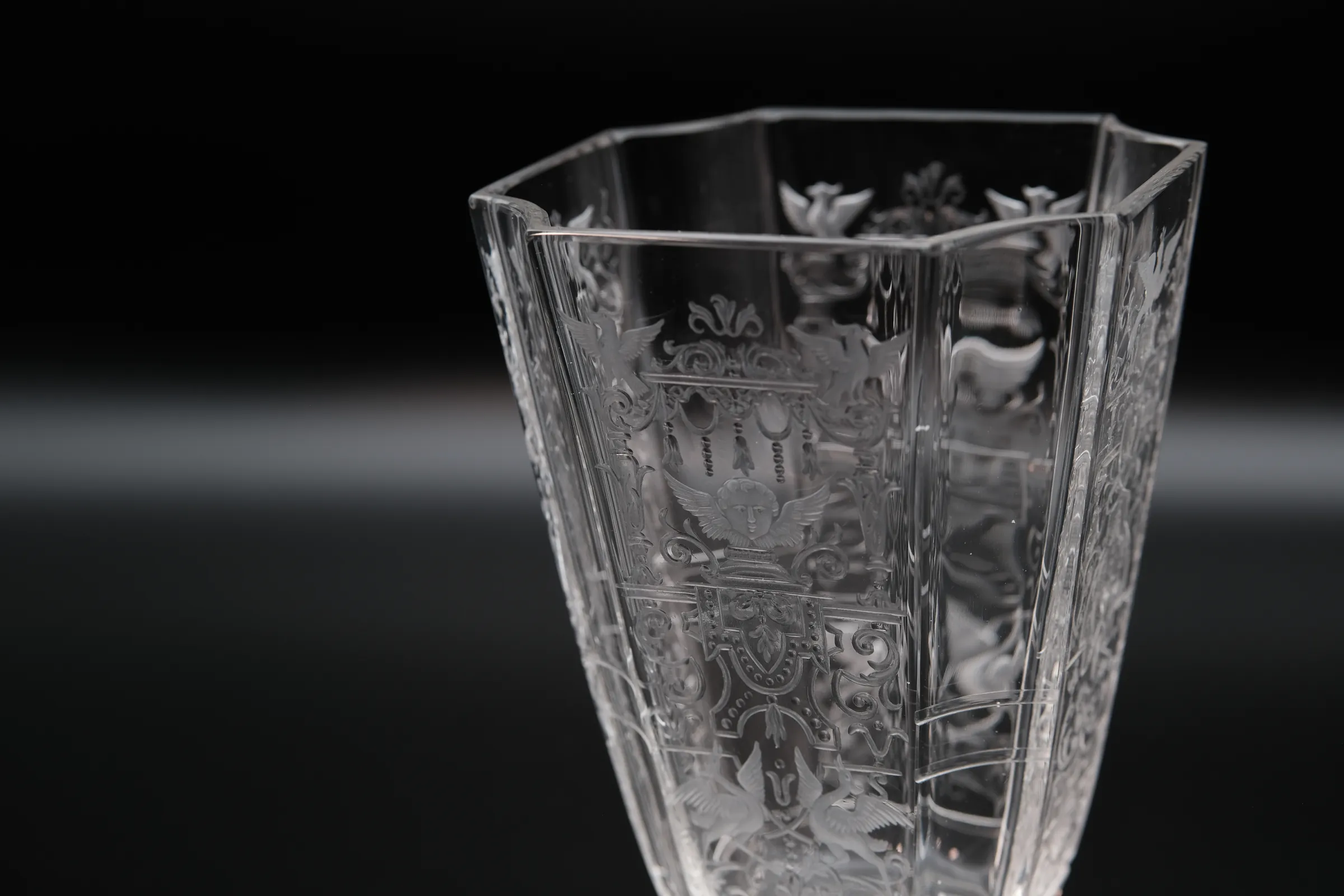 Lobmeyr Crystal Water Glasses: set of 8, view 5 of 7