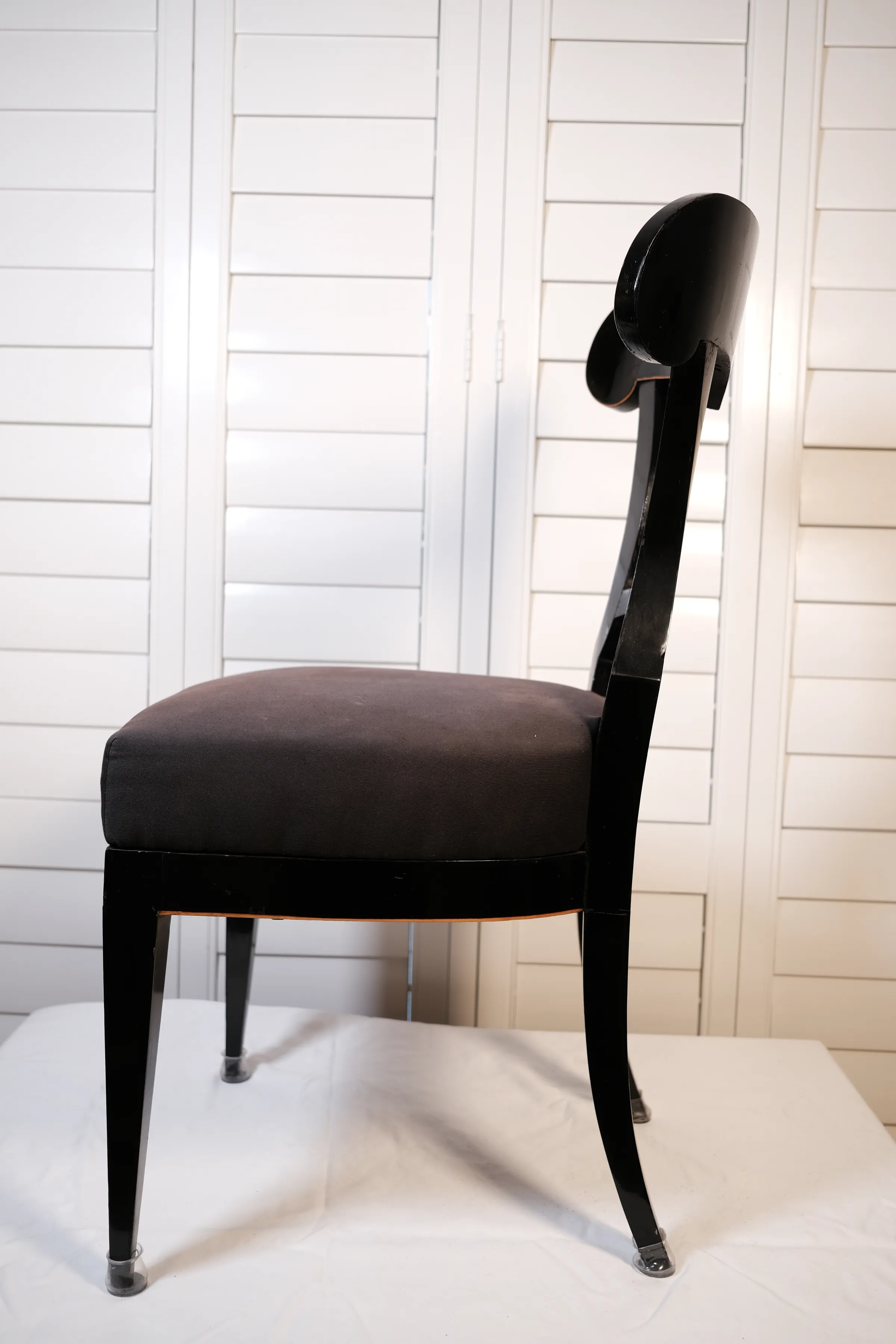 Pair of Ebonized Biedermeier Side Chairs, view 3 of 4