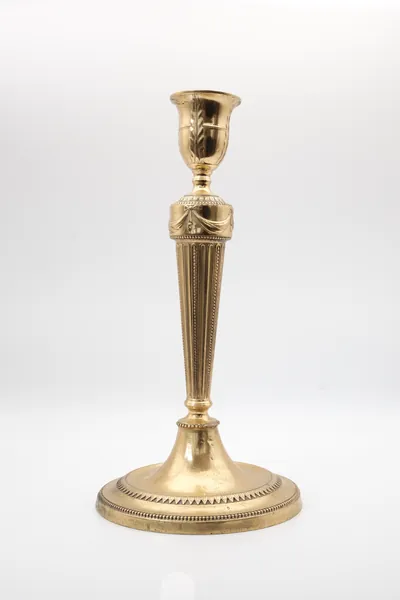 Pair of Gold Plated Silver Candlesticks, view 2 of 2