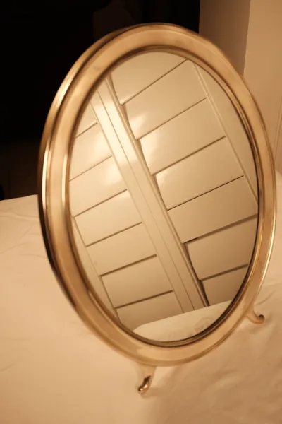 Silver Biedermeier Dressing Mirror, view 1 of 2